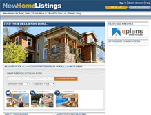 Tablet Screenshot of newhomelistings.com